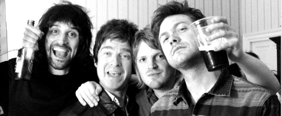 Noel Gallagher with Kasabian.